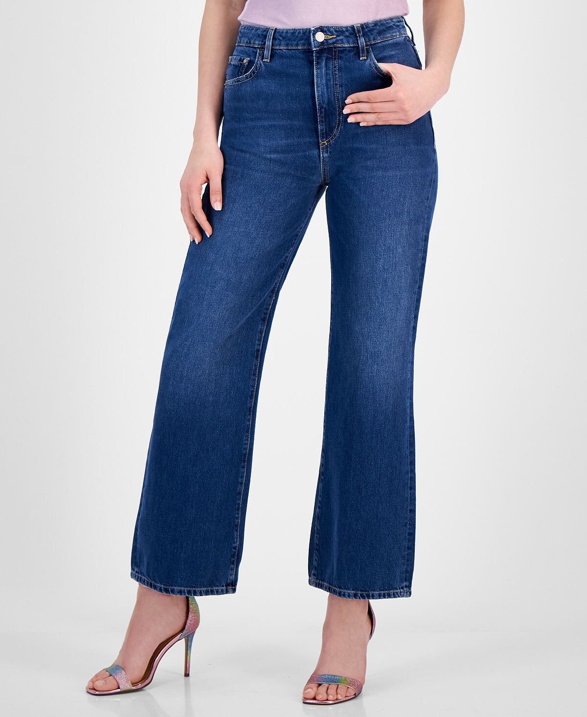 

Женские широкие джинсы до щиколотки GUESS