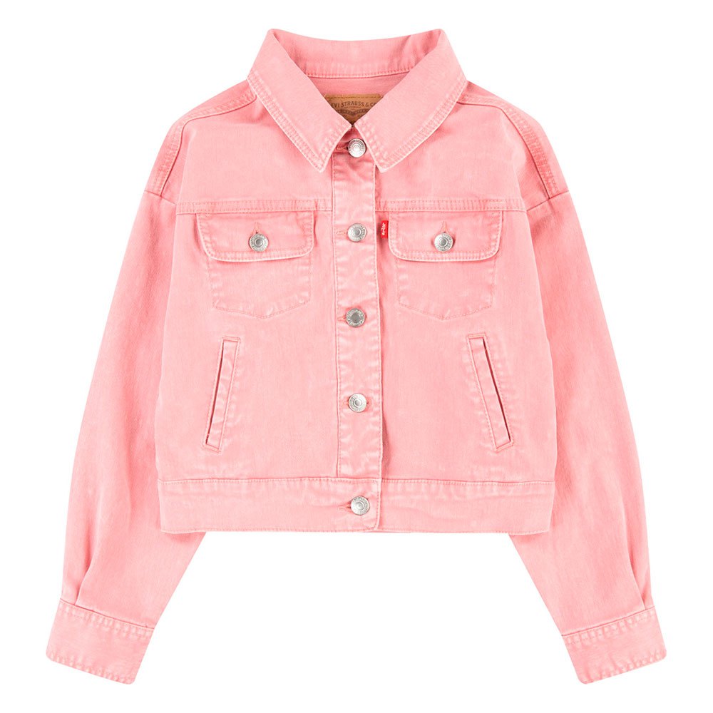 Куртка Levi´s 1EH045-AED Baggy Trucker Denim, розовый куртка джинсовая levi s ex boyfriend trucker белый розовый