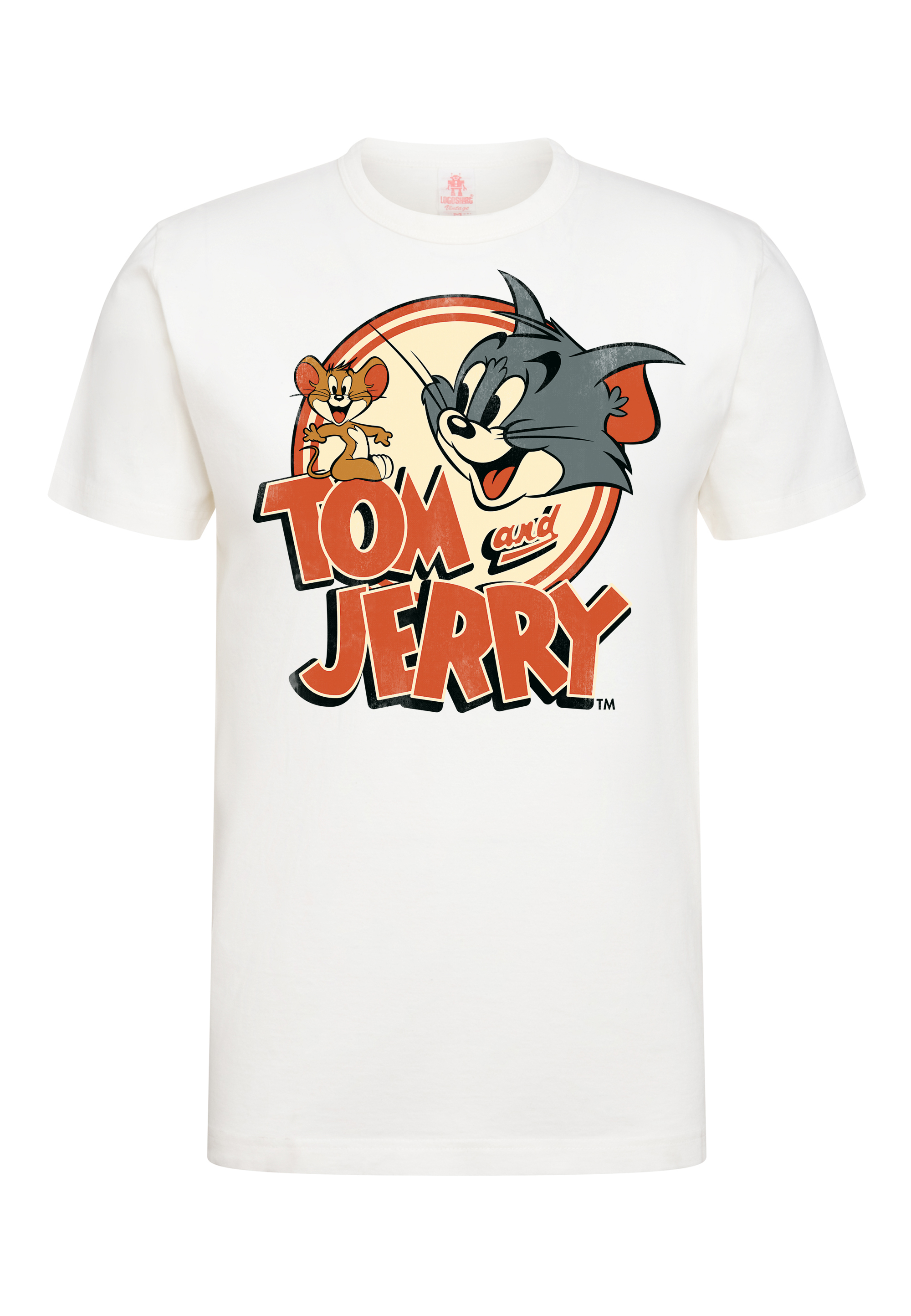 Футболка Logoshirt Tom & Jerry, белый