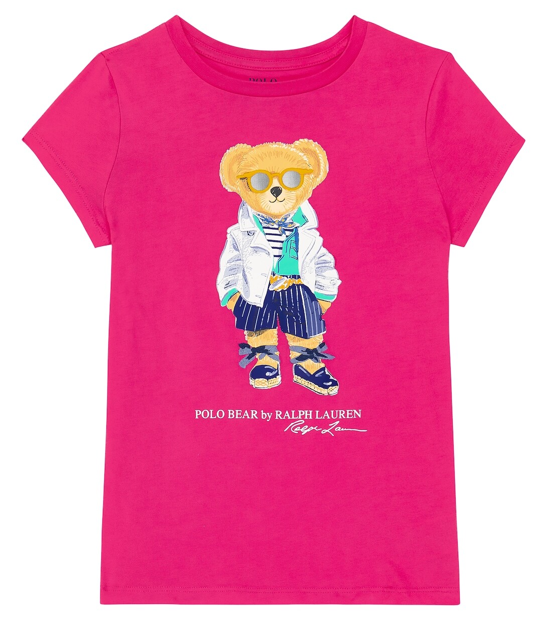 

Футболка polo bear из хлопкового джерси Polo Ralph Lauren Kids, розовый