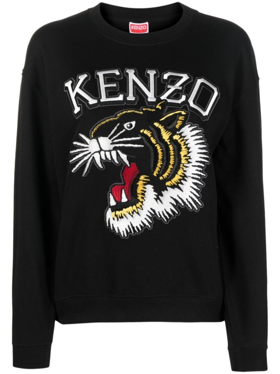 

Kenzo толстовка Varsity Jungle с вышивкой, черный