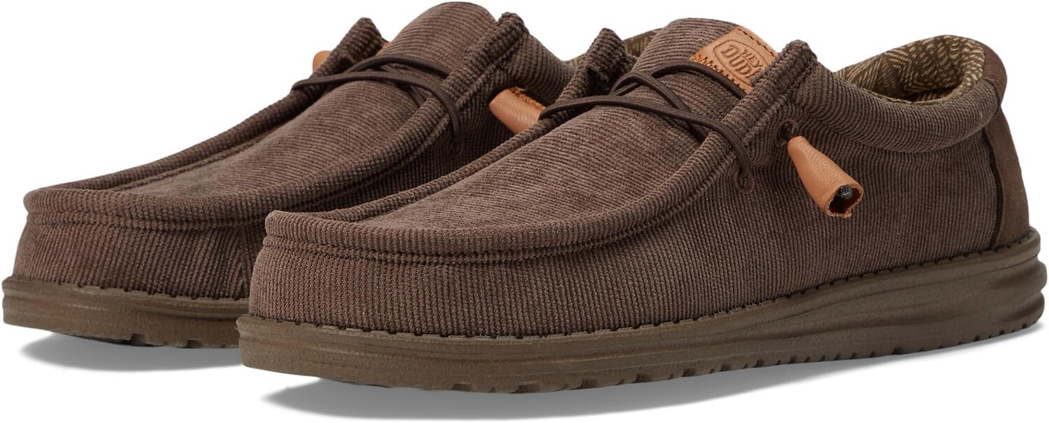 

Лоферы Wally Corduroy Hey Dude, цвет Chocolate