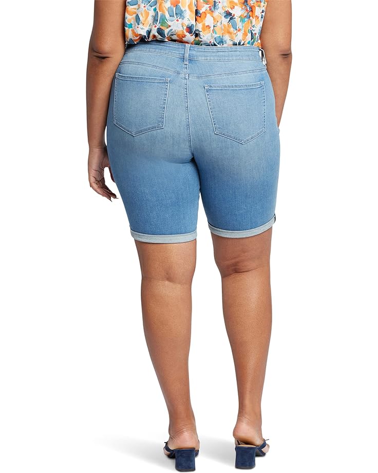 Шорты NYDJ Plus Size Briella Shorts Roll Cuff in Mesmerize, цвет Mesmerize цена и фото