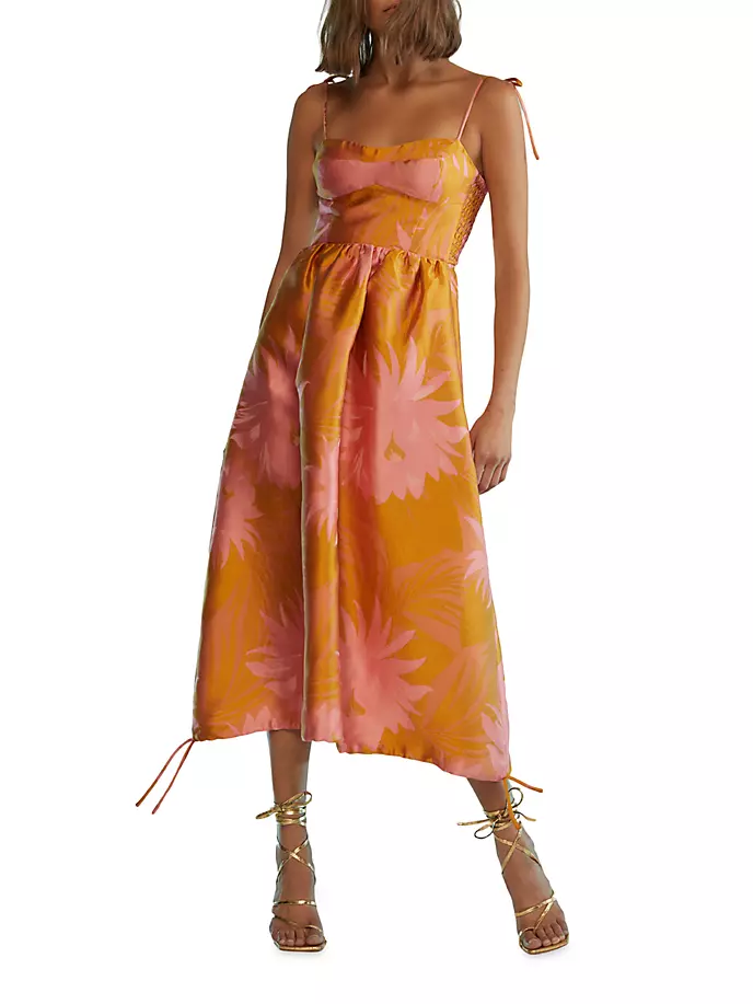 

Жаккардовое платье без бретелек Cynthia Rowley, цвет sorbet
