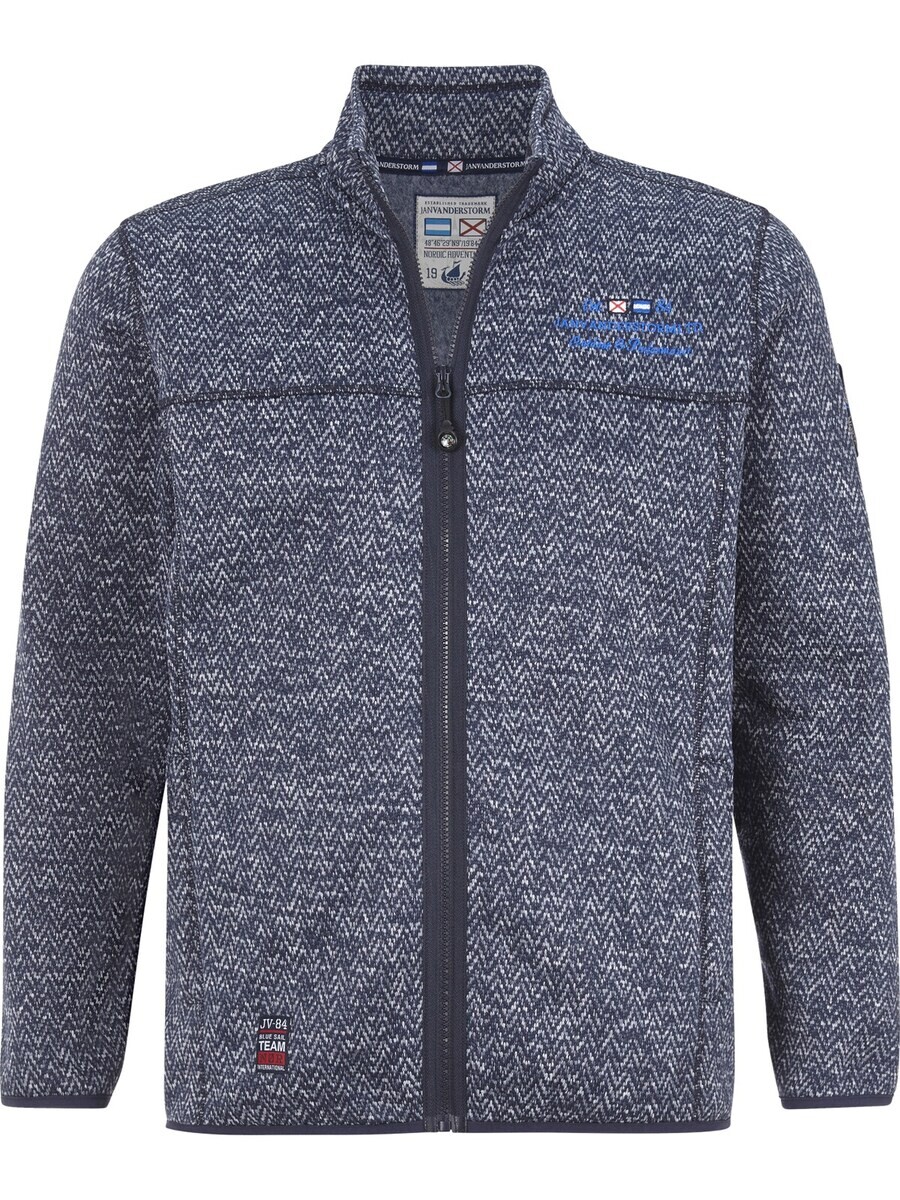

Куртка Jan Vanderstorm Fleece Kolmund, цвет Dark blue/mottled blue