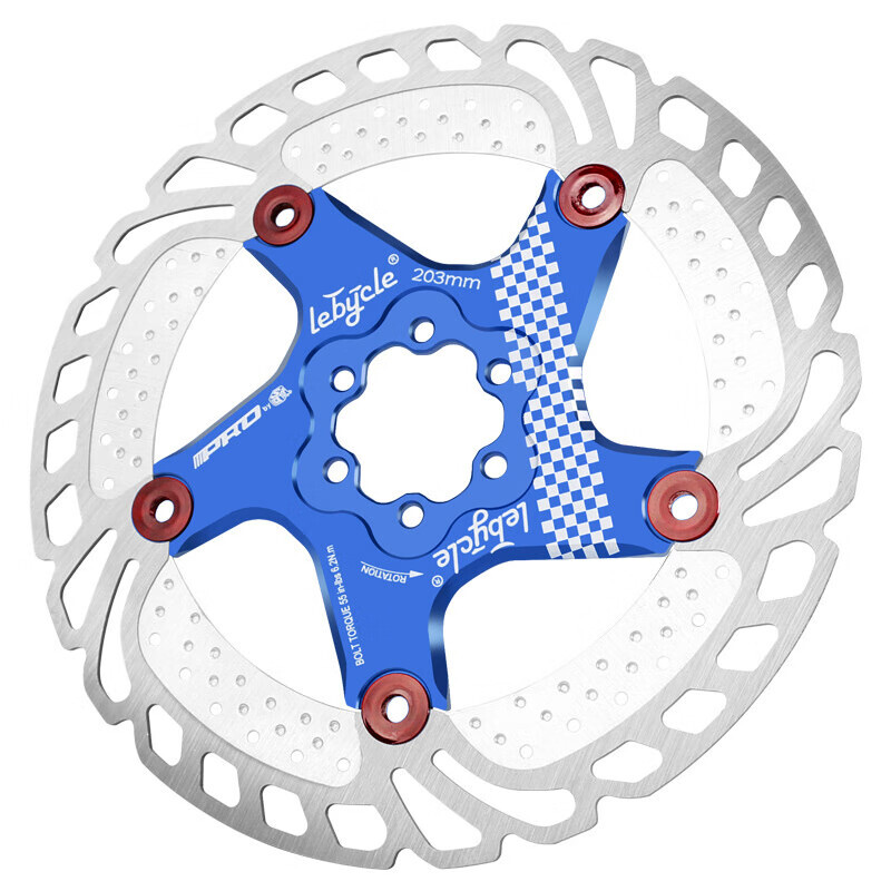 

LeBycle горный велосипед охлаждающий плавающий диск шестиконтактный тормозной диск масляная тормозная колодка аксессуары для дисковых тормозных колодок (синий 1 шт. 180 мм)