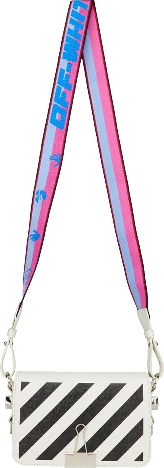 

Сумка Off-White Diag Mini Flap Bag White, белый