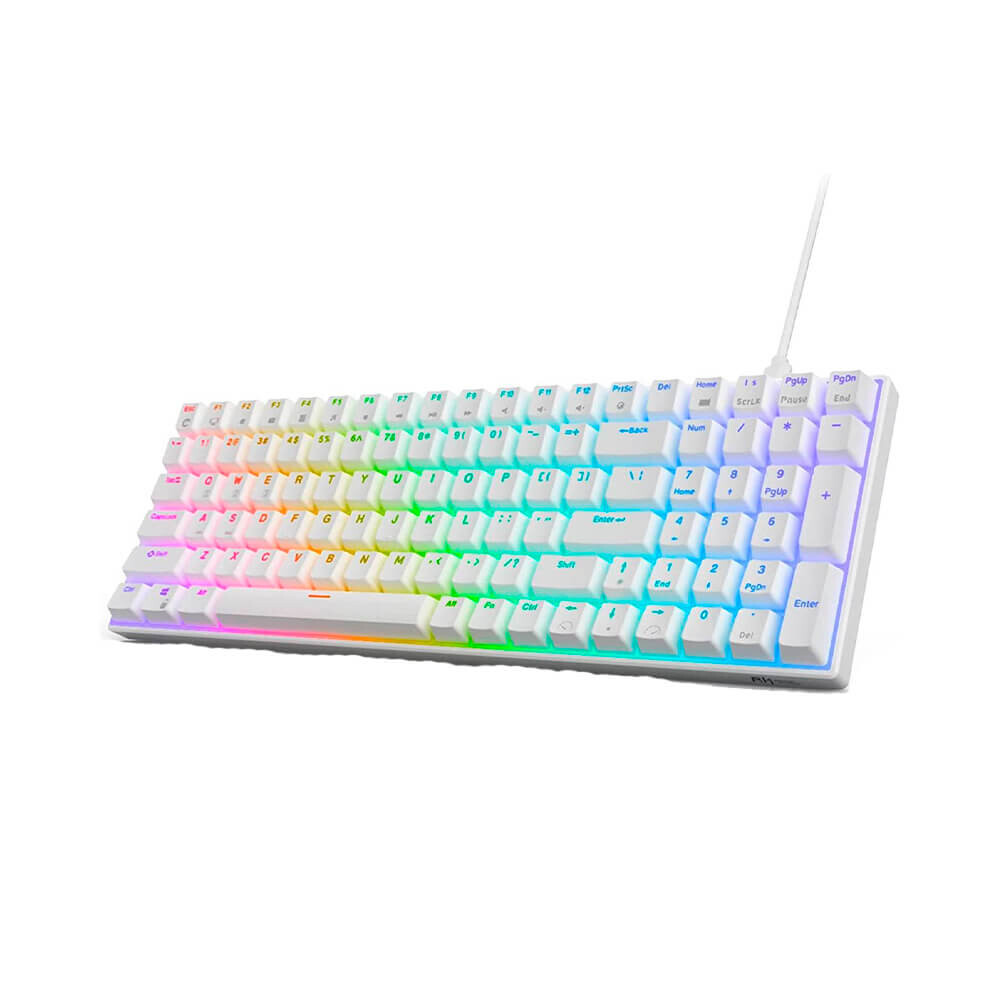 

Клавиатура игровая Royal Kludge RK100, беспроводная, белый