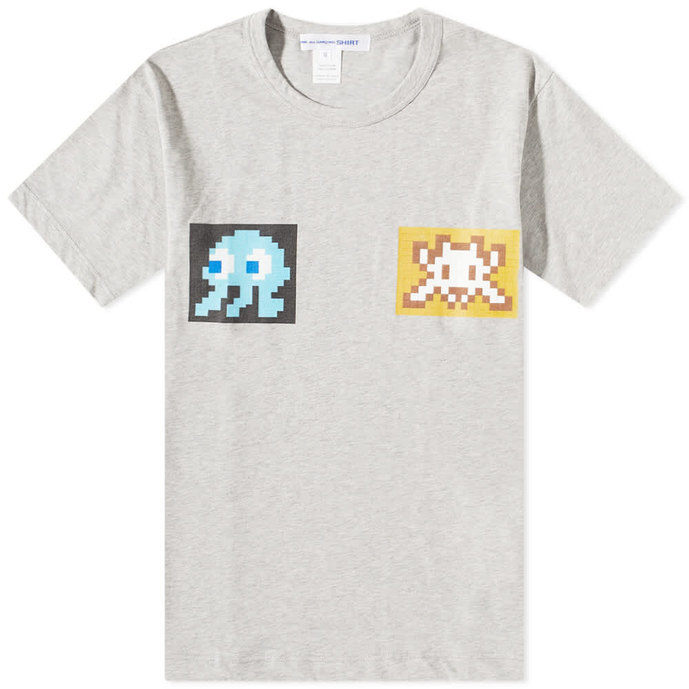 

Футболка Comme des Garçons SHIRT Invader Graphic Tee, Серый