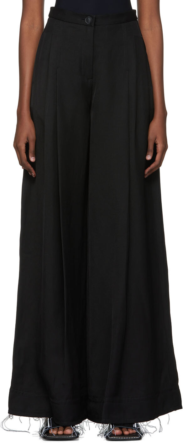 

Эксклюзивные черные брюки SSENSE Miranda Miista, Черный
