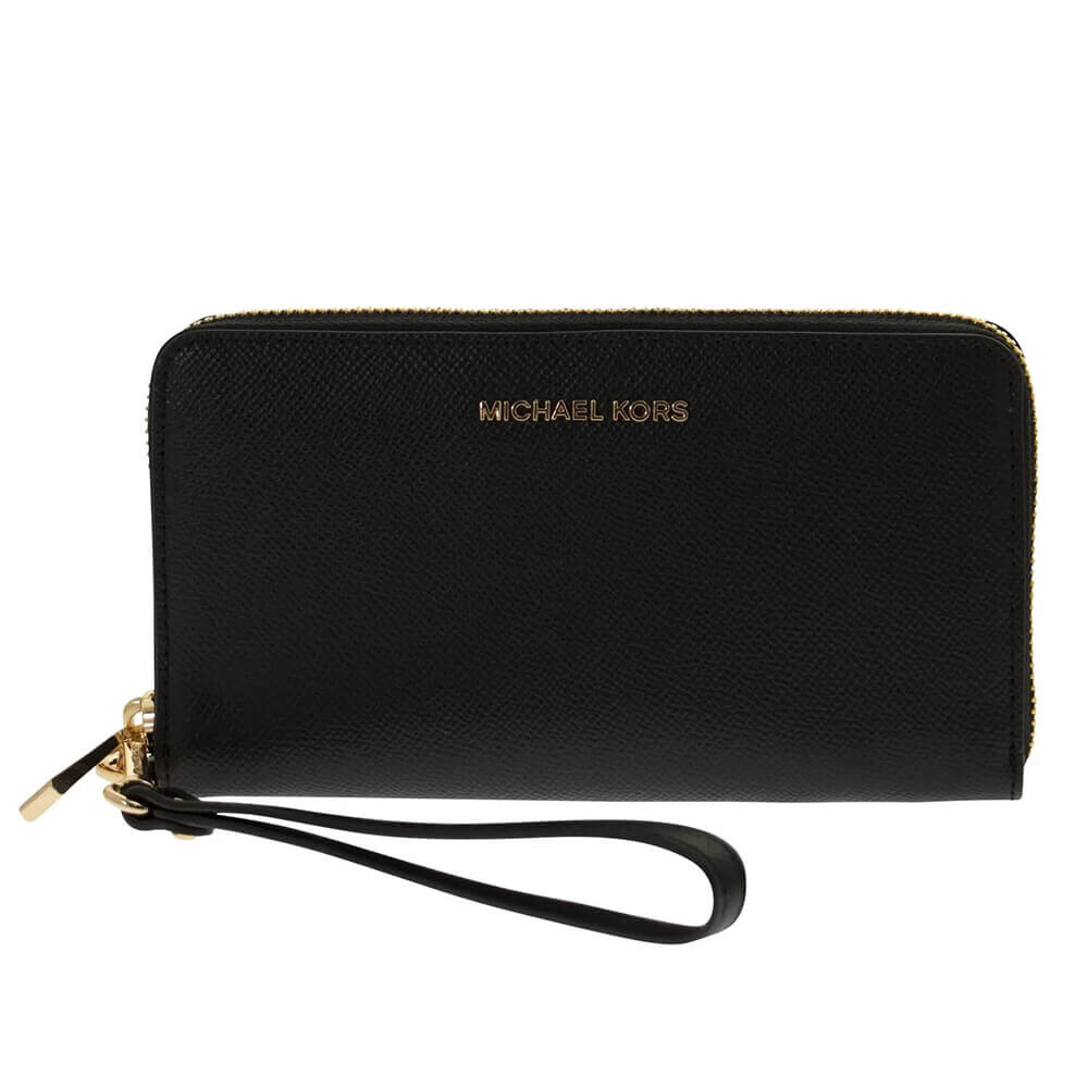 

Клатч Michael Kors Leather Smartphone Wrist Pouch, черный