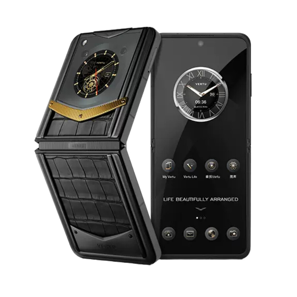 

Смартфон Vertu IronFlip, Gold Basalt Black High Definition Edition, 12 ГБ/512 ГБ, 2 Nano-SIM, черный/золотой