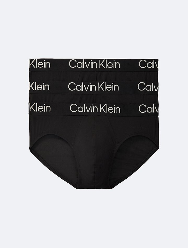 

Ультрамягкие модные трусы из 3 комплектов Calvin Klein, черный