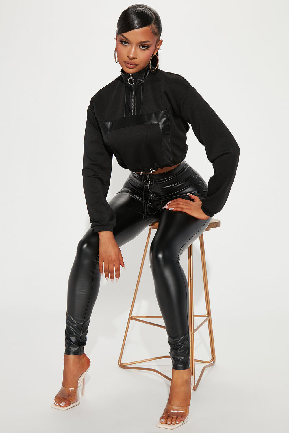

Леггинсы Fashion Nova HAP3044N, черный