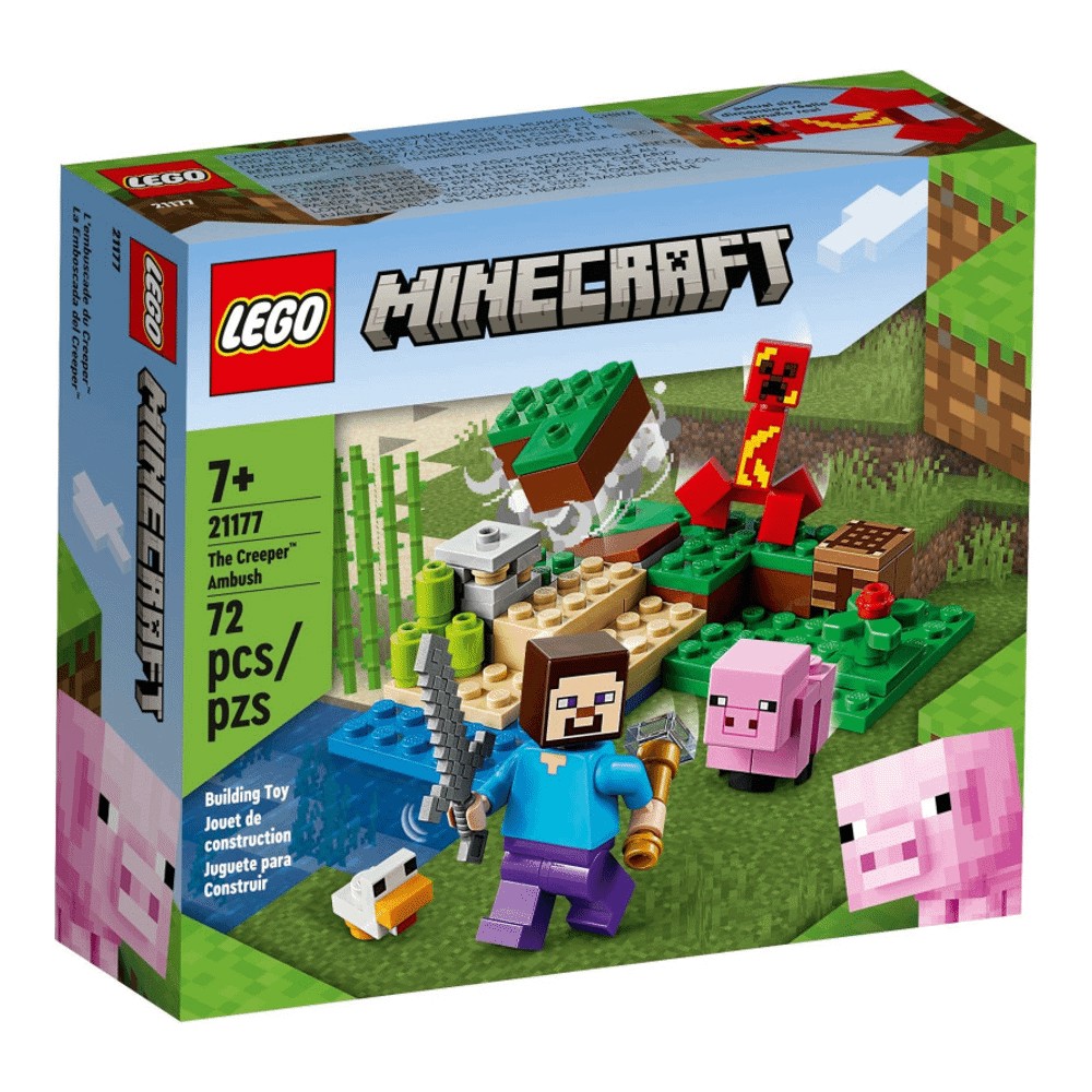 конструктор lego 75338 засада на феррикс Конструктор LEGO Minecraft 21177 Засада Крипера