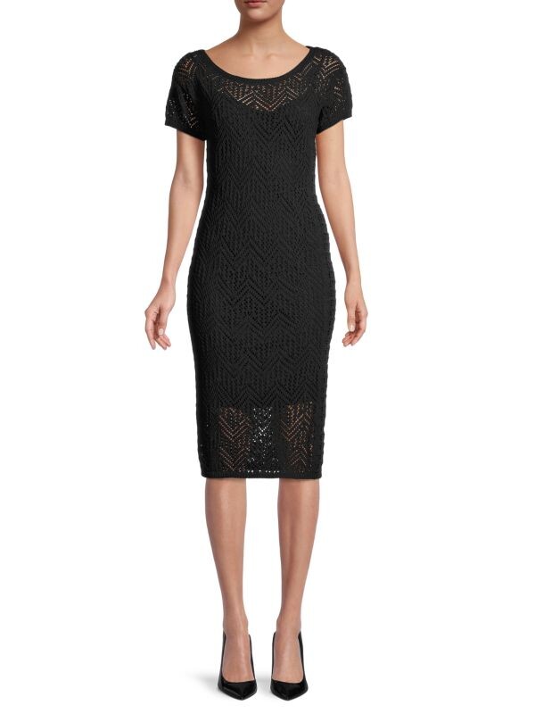 

Платье-футляр Donna Karan New York крючком, черный