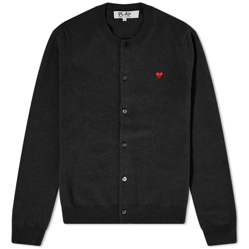 

Джемпер Comme de Garcons Play Women's Small Heart Button Front Cardi, Черный, Джемпер Comme de Garcons Play Women's Small Heart Button Front Cardi