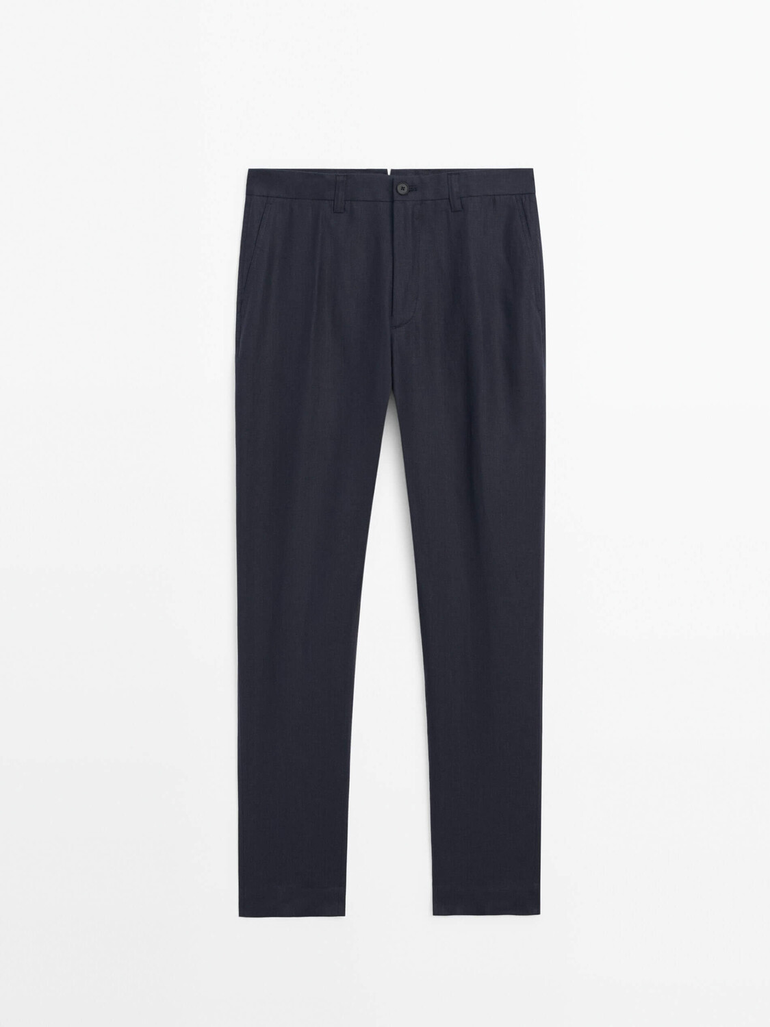 

Брюки Massimo Dutti 100% Linen Suit Studio, синий