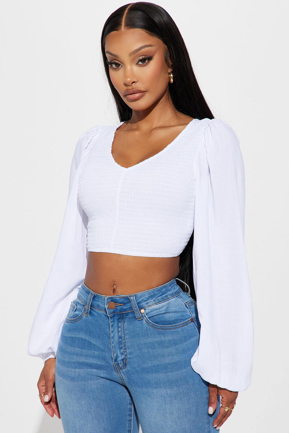 

Блузка Fashion Nova JW14480, белый