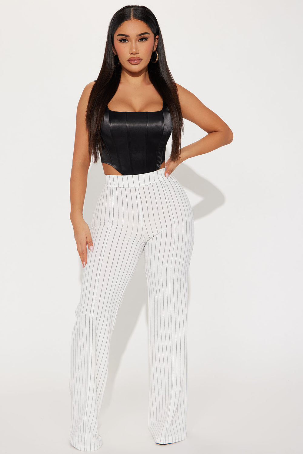 

Платье Fashion Nova P9683PinstripePETITE, слоновая кость