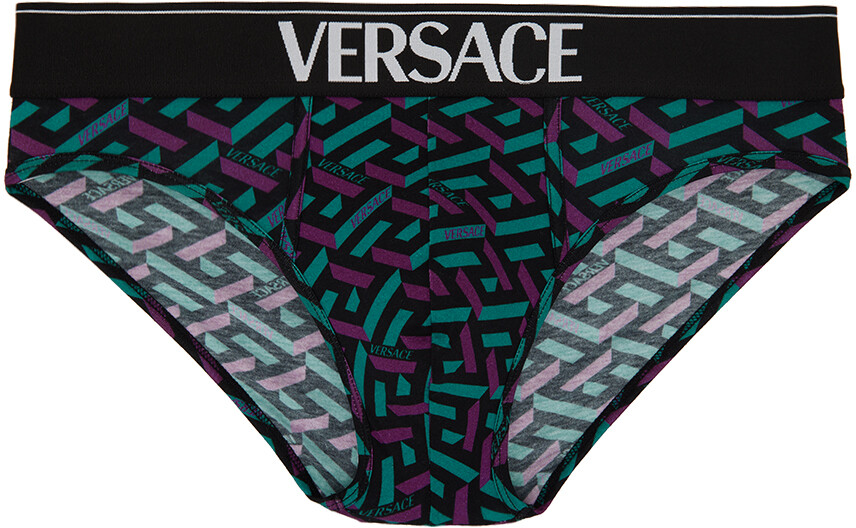 

Черные трусы La Greca Versace Underwear