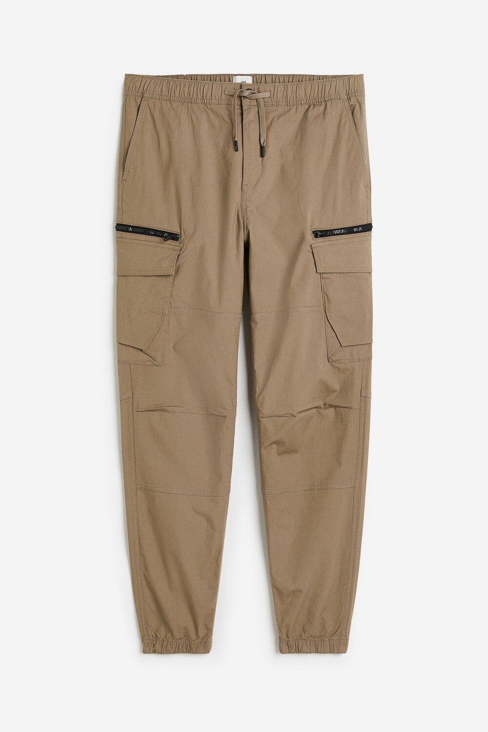 

Брюки H&M Regular Fit Ripstop Cargo, бежевый