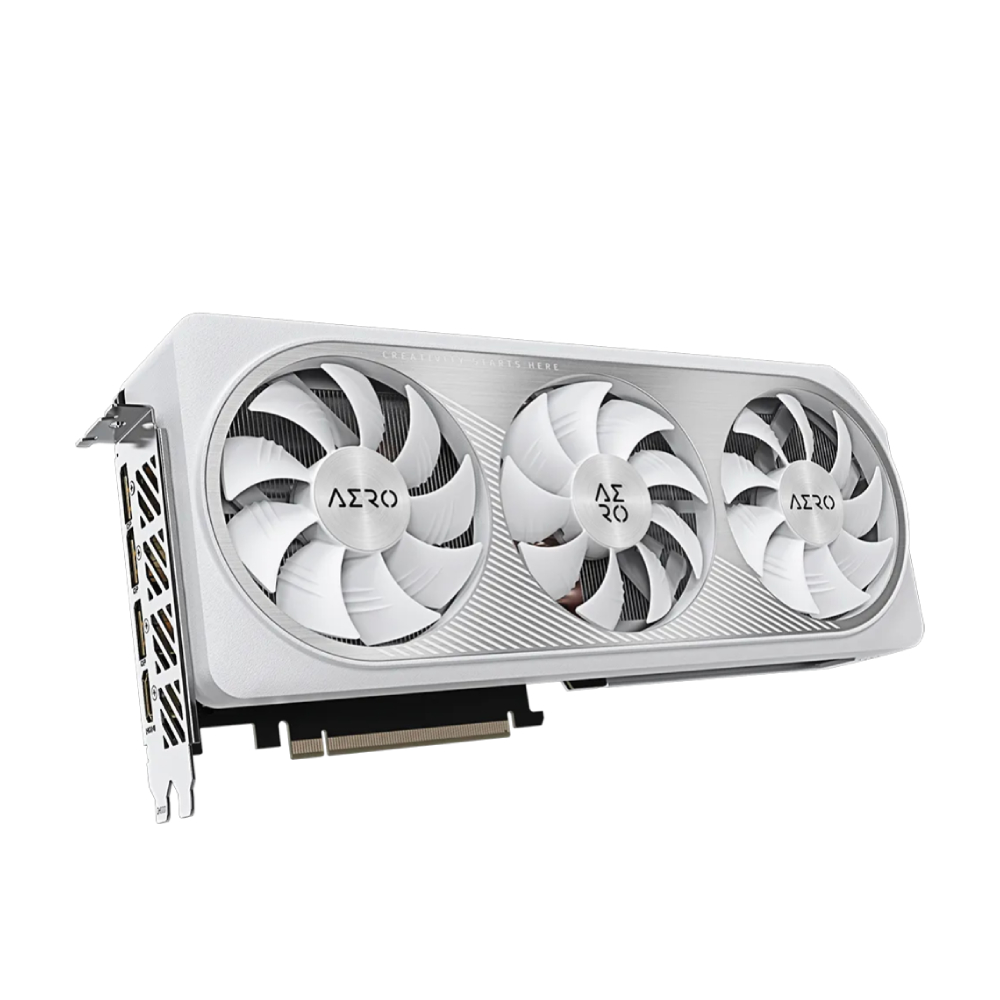 Видеокарта Gigabyte GeForce RTX 4070 Ti SUPER AERO OC, белый