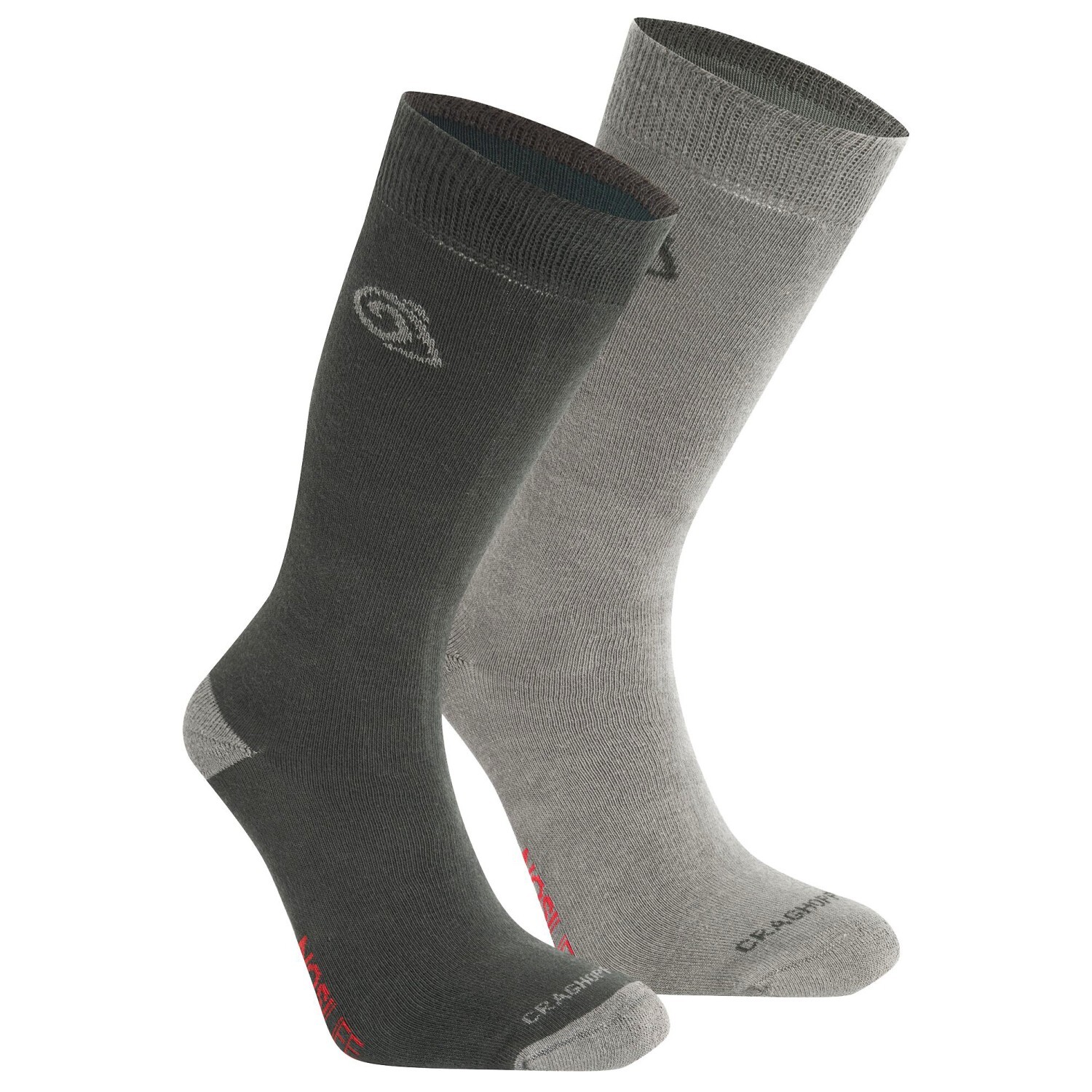 

Походные носки Craghoppers Nosilife Travel Twin Pack Socks, цвет Black Pepper/Mid Grey