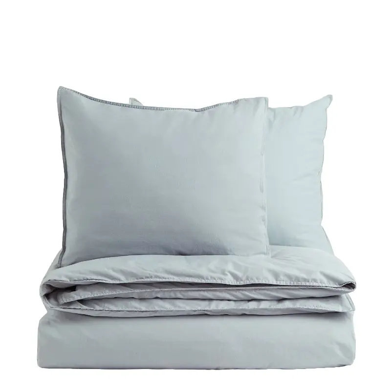 

Комплект двуспального постельного белья H&M Home Cotton, светло-бирюзовый