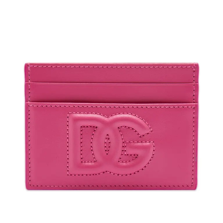 

Кожаная визитница с логотипом Dolce & Gabbana, розовый