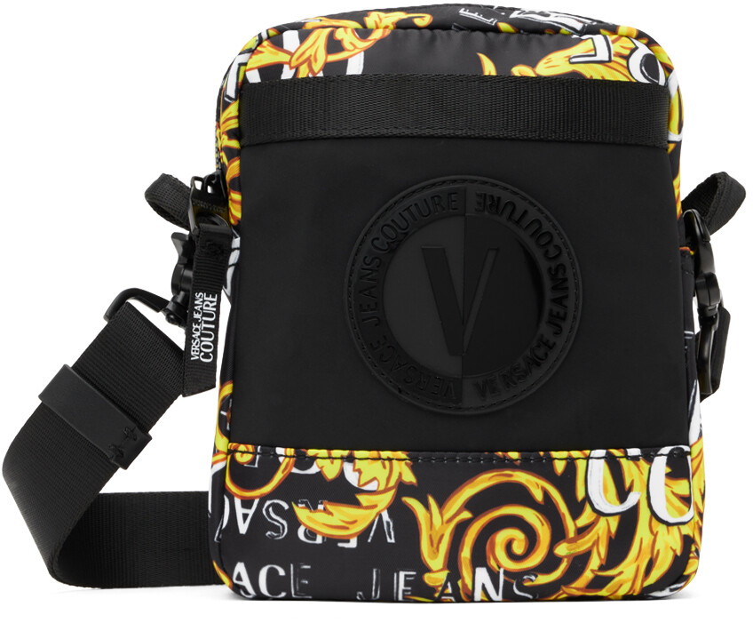 

Черная сумка Couture с V-образной эмблемой Versace Jeans Couture