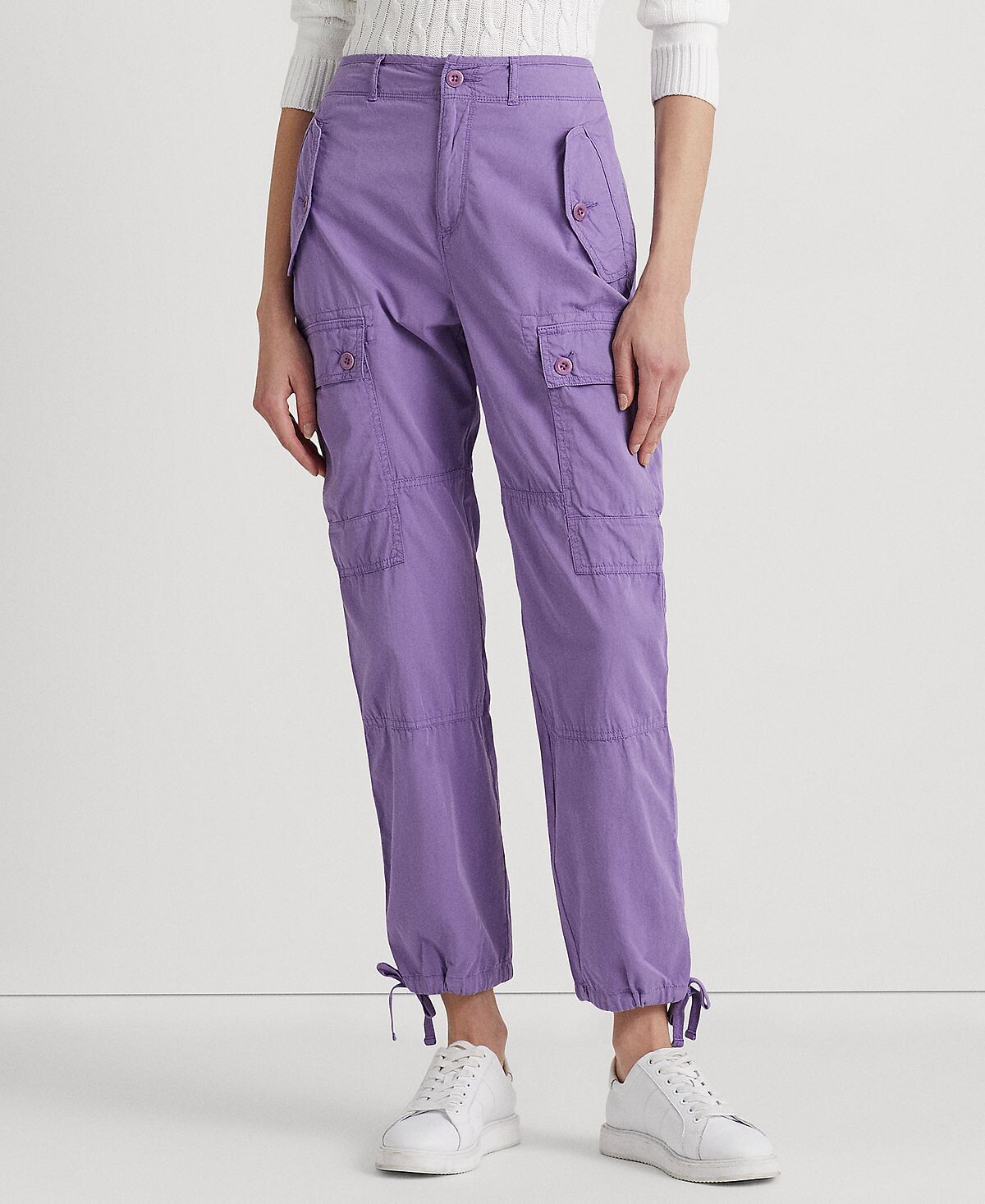 

Женские полулегкие брюки карго из твила до щиколотки Lauren Ralph Lauren