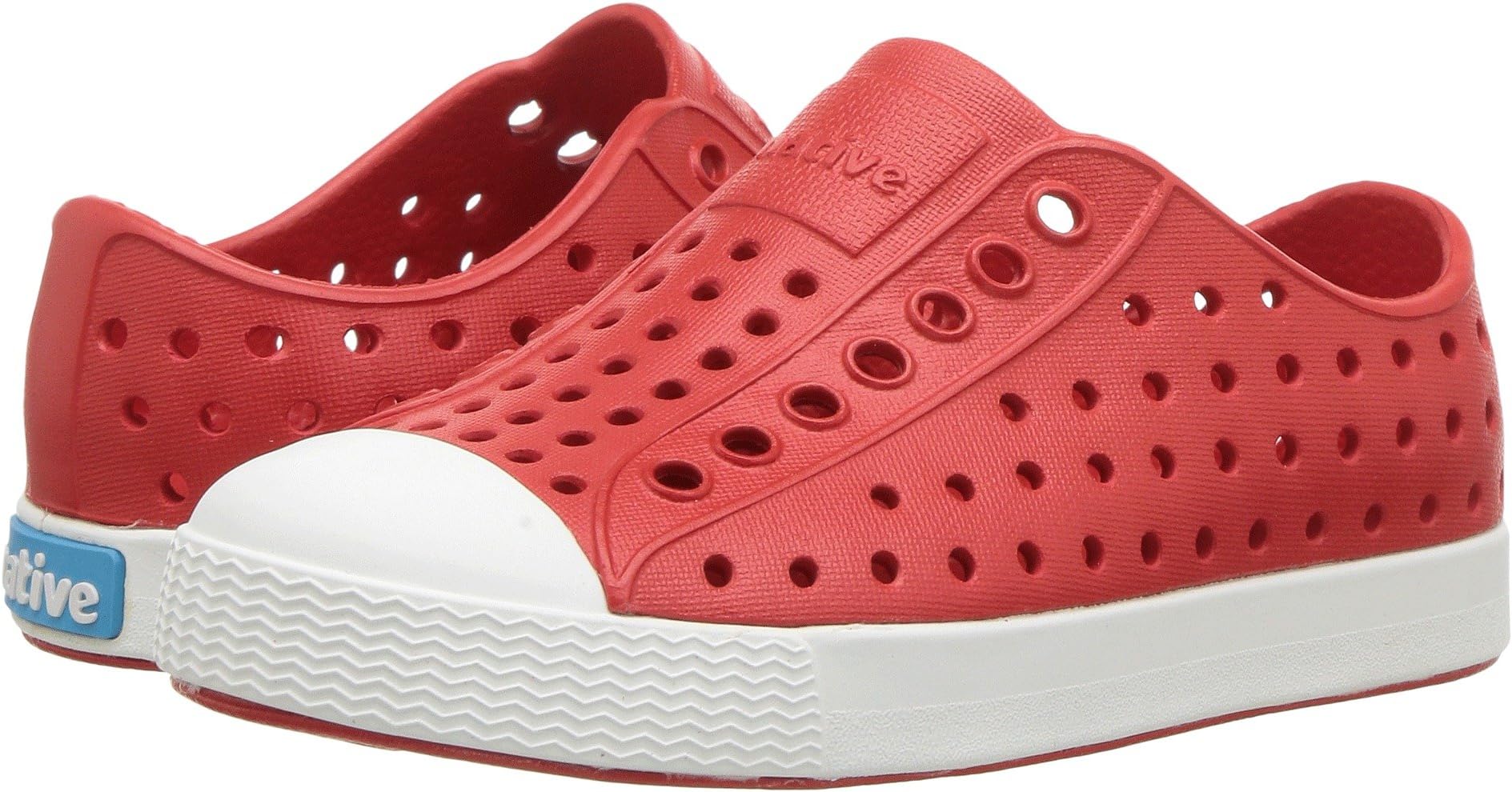 Кроссовки Jefferson Slip-on Sneakers Native Shoes Kids, цвет Torch Red/Shell White