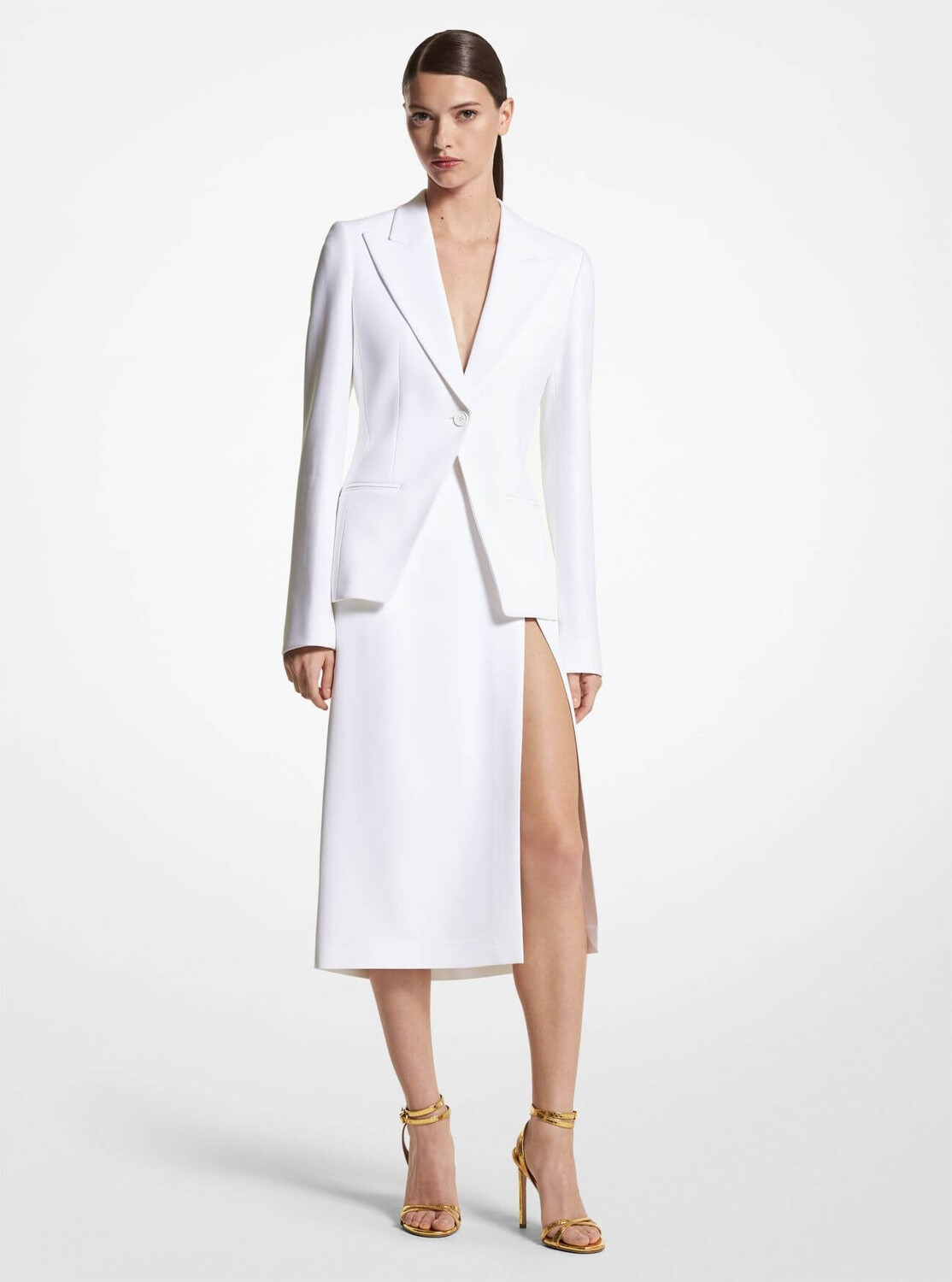 

Пиджак Michael Kors Double Crepe Sable, белый