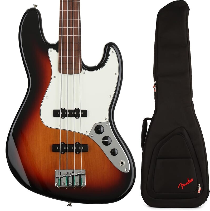 

Fender Player Fretless Jazz Bass - 3-Tone Sunburst с накладкой Pau Ferro в комплекте с Fender FB620 Electric Bass Gig Bag - Black 0149933500=1 0991522406=1