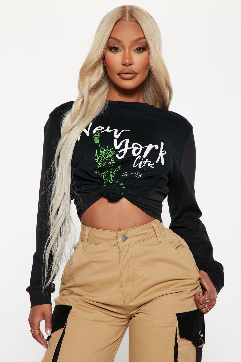 

Топ Fashion Nova N20272, черный