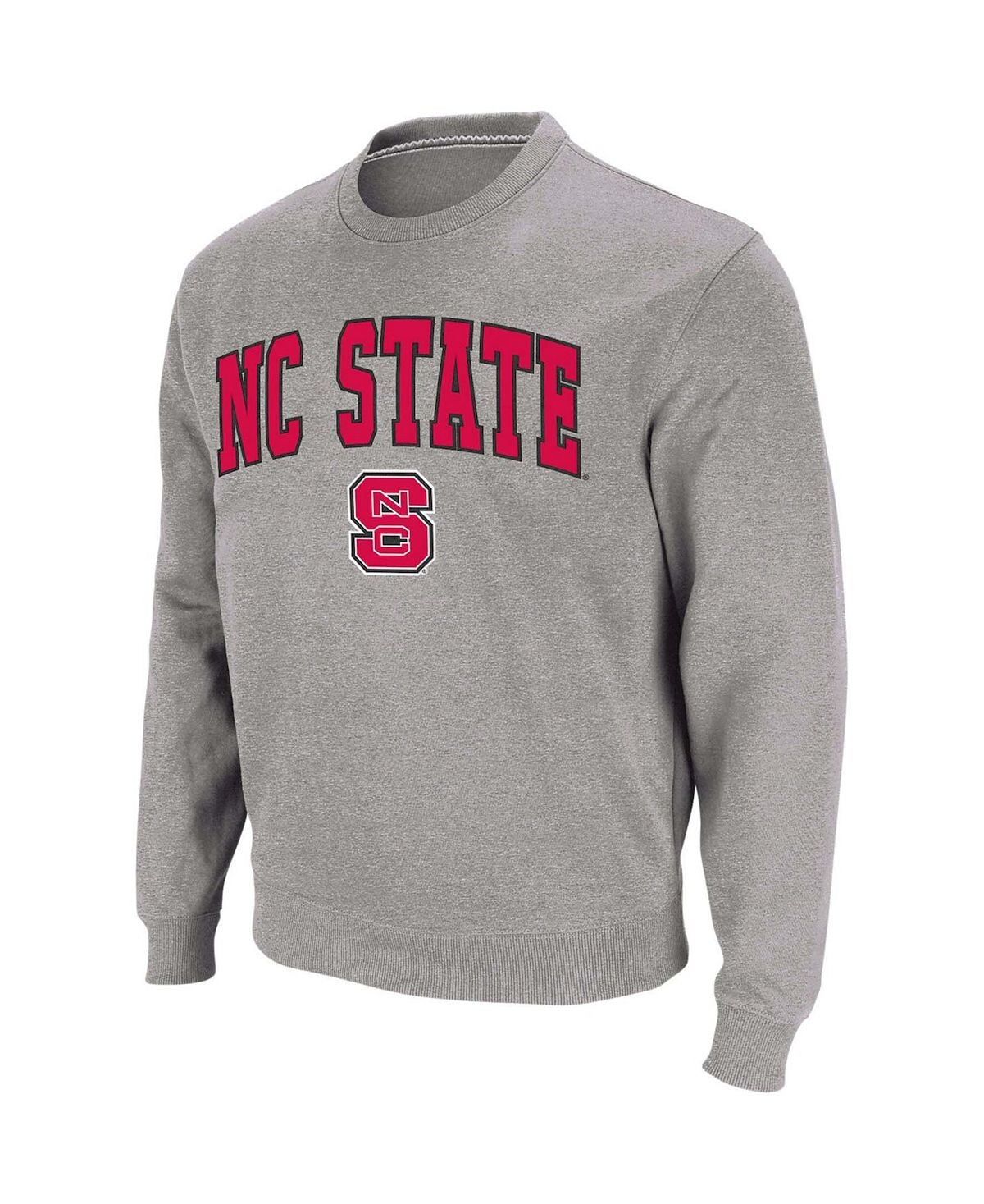 

Мужская толстовка heather grey nc state wolfpack arch с круглым вырезом и логотипом Colosseum, мульти