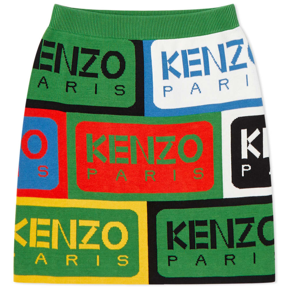 

Юбка Kenzo All Over Paris Label Mini Skirt