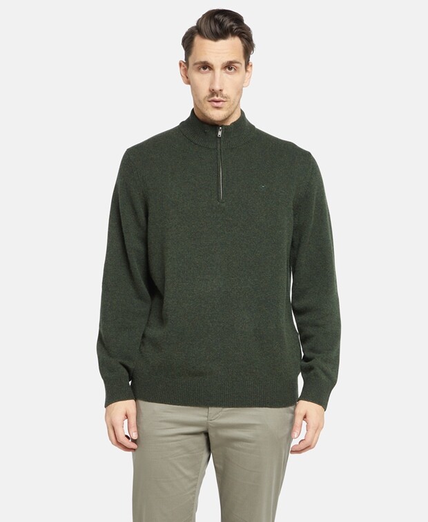 

Шерстяной джемпер Hackett London, темно-зеленый