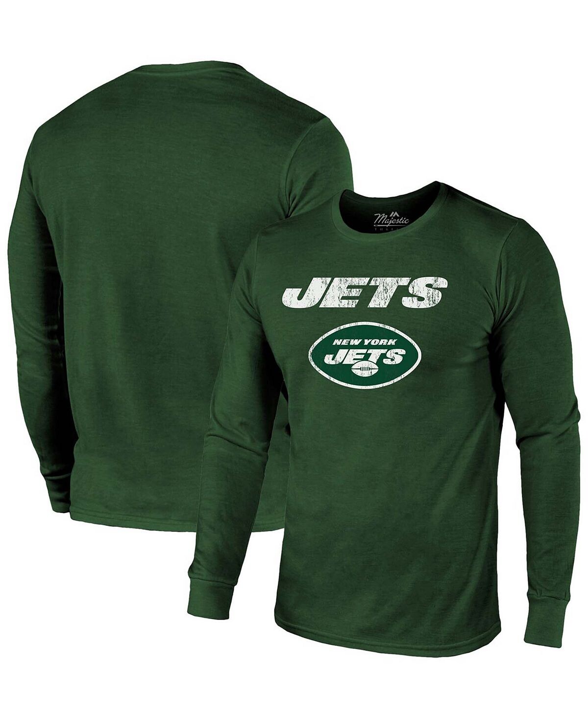 

Футболка с длинными рукавами new york jets lockup tri-blend - зеленый Majestic, зеленый