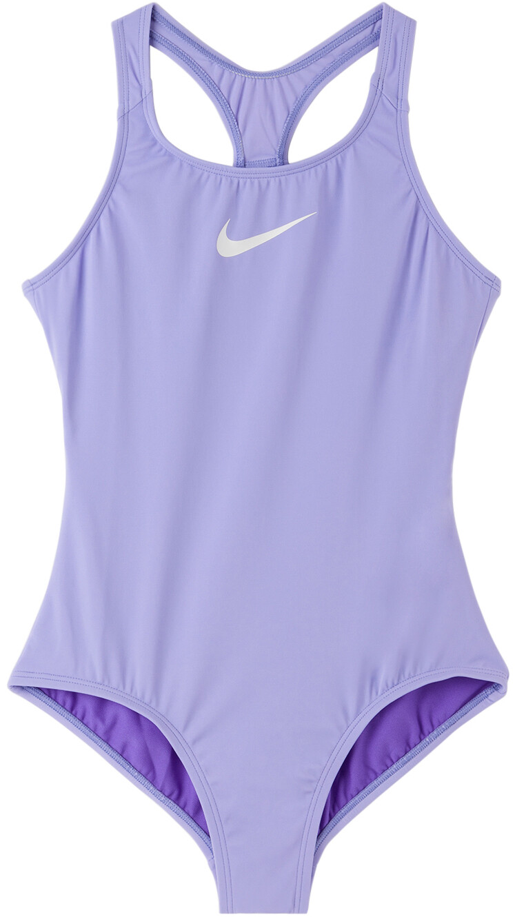 

Детский фиолетовый цельный купальник со спиной-борцовкой Nike