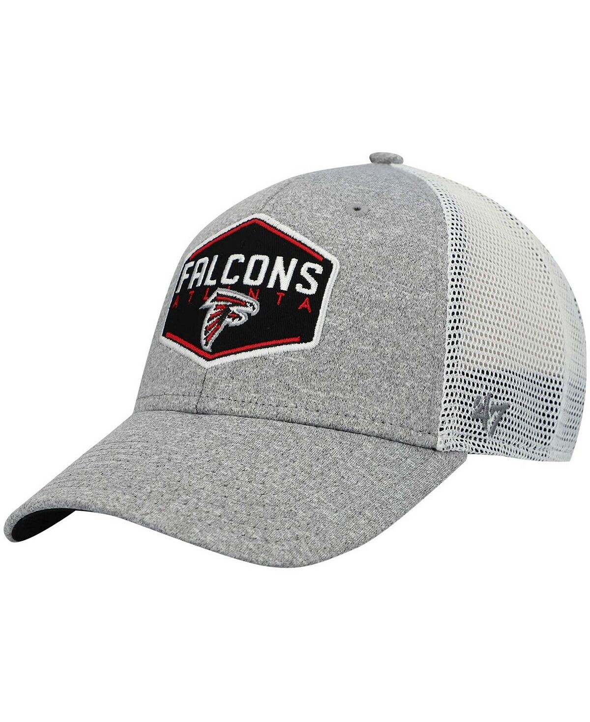 

Мужская серо-белая мужская кепка Atlanta Falcons Hitch Contender Flex. '47 Brand