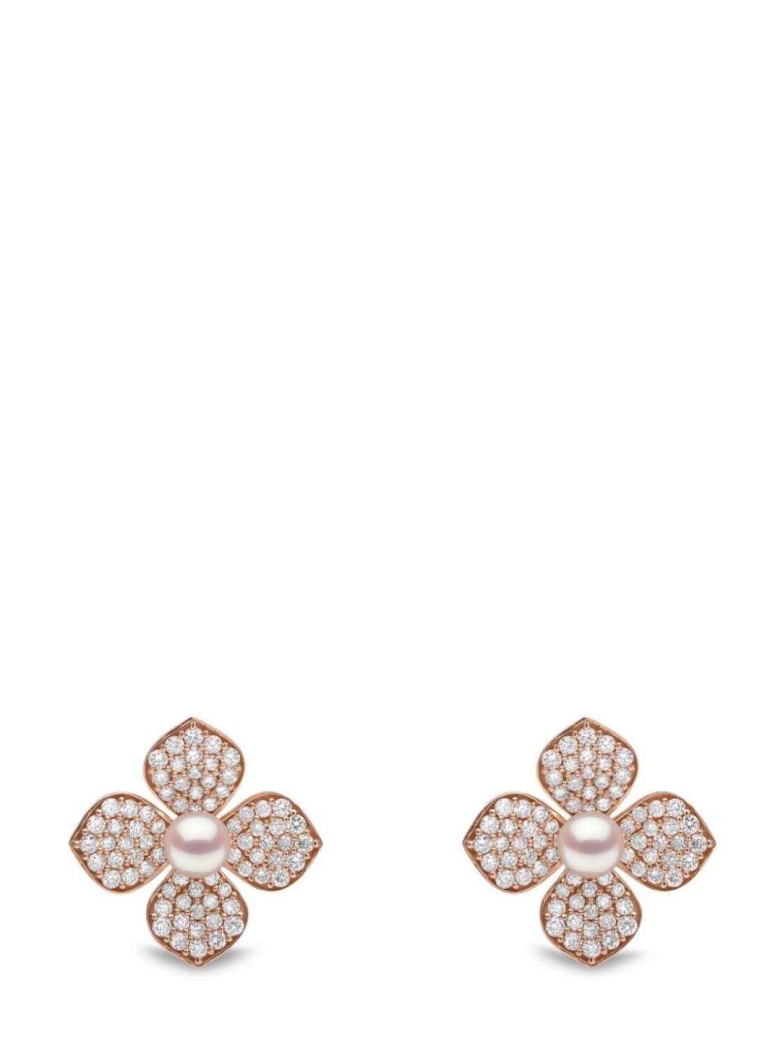 

Серьги Petal Akoya из розового золота с жемчугом и бриллиантами Yoko London