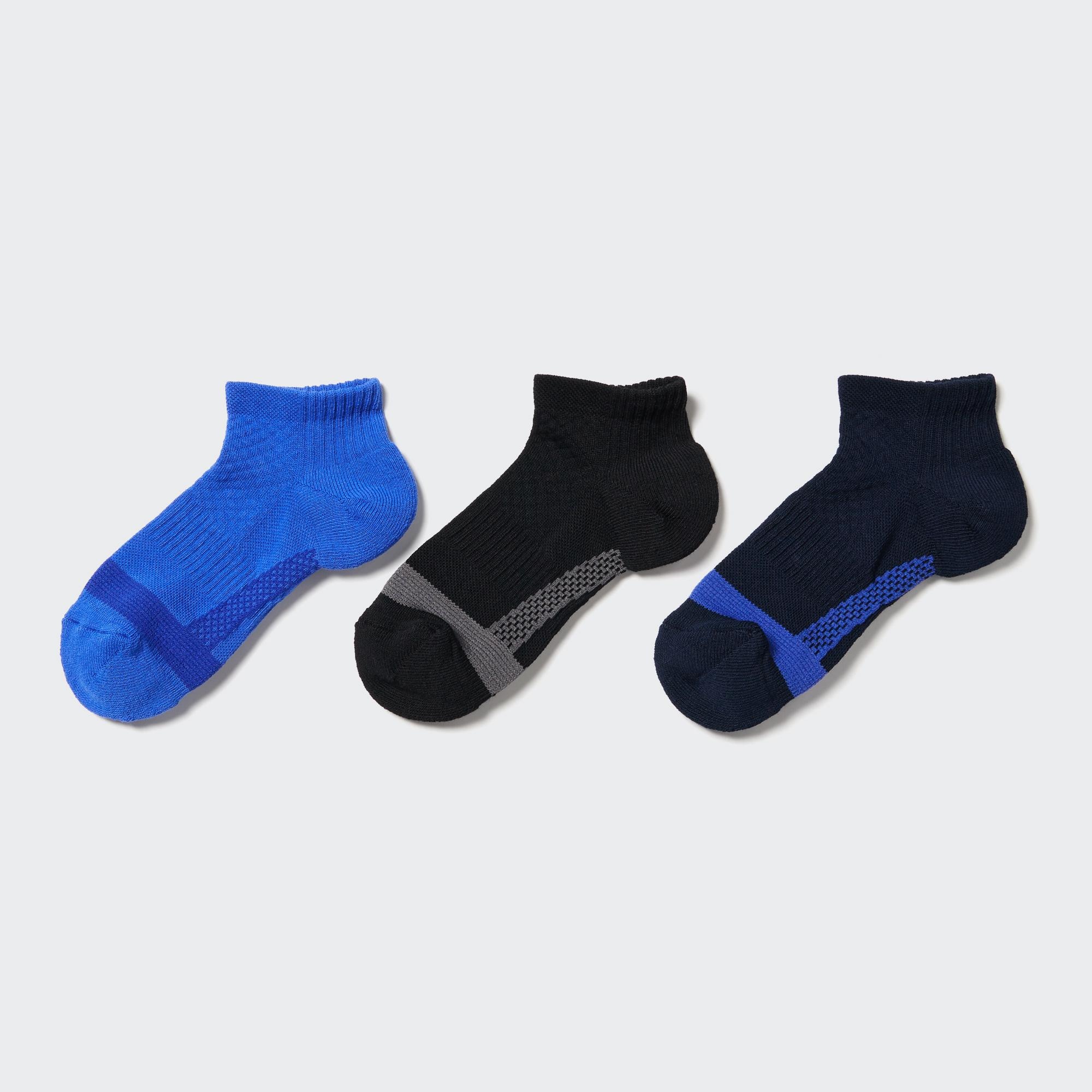 Носки UNIQLO короткие 3 пары, синий короткие носки 3 пары синий