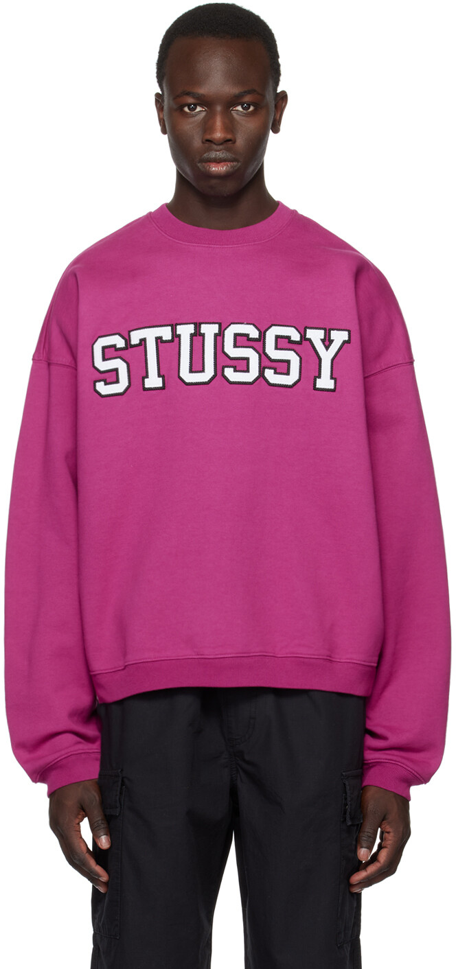 

Розовый свободный свитшот Stüssy