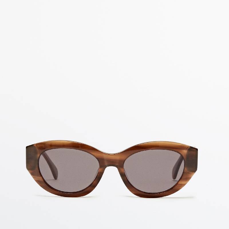 

Солнцезащитные очки Massimo Dutti Brown Oval, коричневый