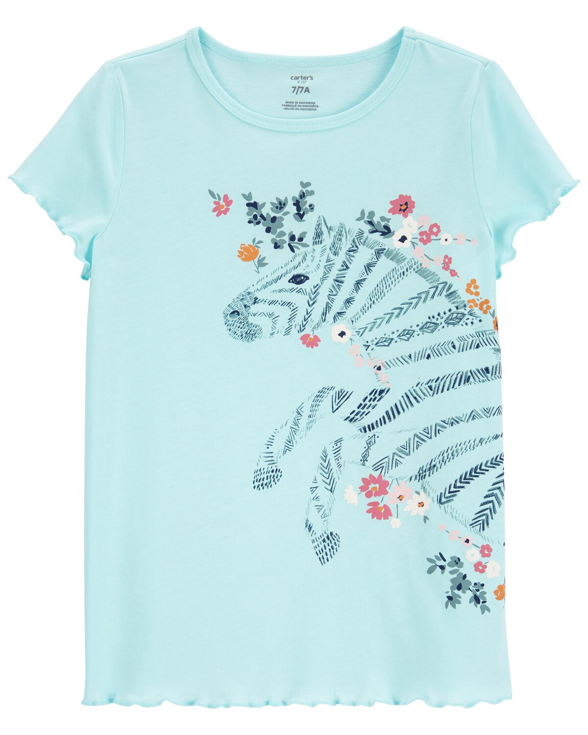 

Футболка Kid Zebra из джерси Carter's, синий