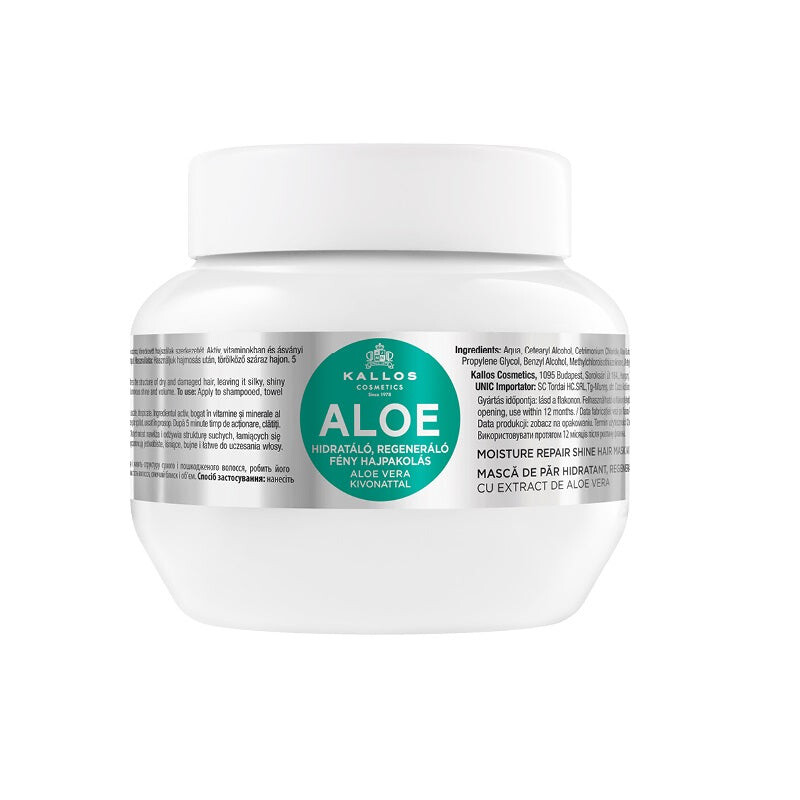 

Kallos KJMN Aloe Moisture Repair Shine Hair Mask Восстанавливающая и увлажняющая маска для волос 275мл
