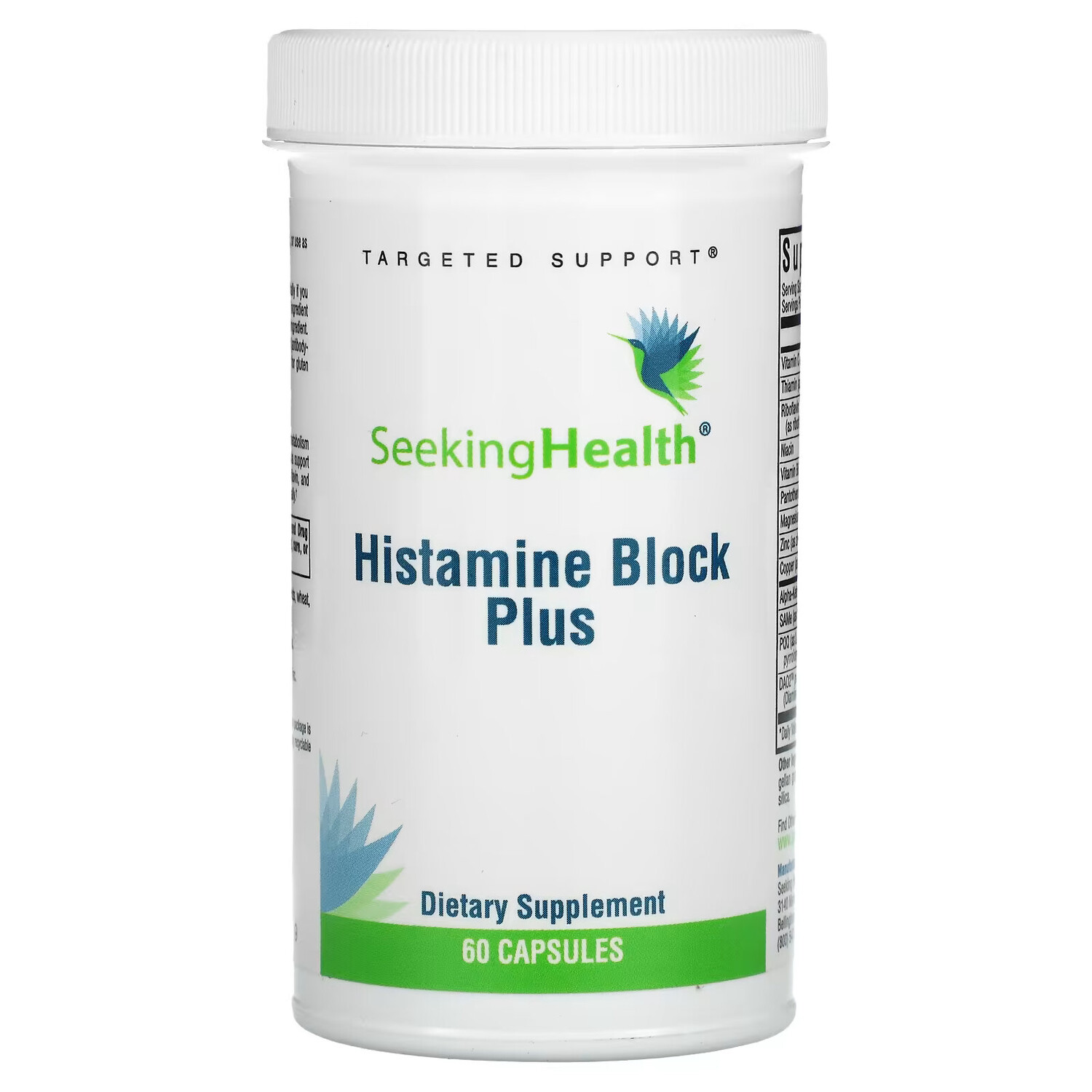 

Seeking Health, Гистамин блок плюс, 60 капсул