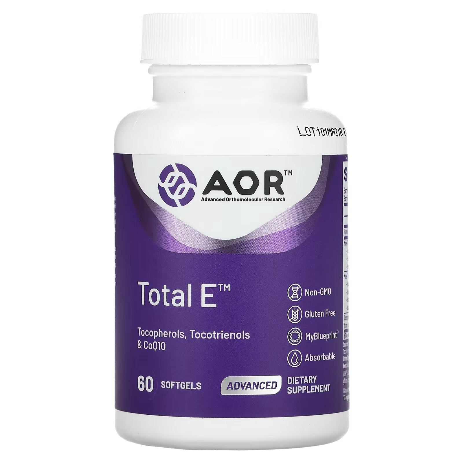 Advanced Orthomolecular Research AOR, Total E, комплекс витаминов группы Е, 60 мягких таблеток advanced orthomolecular research aor total e комплекс витаминов группы е 60 мягких таблеток